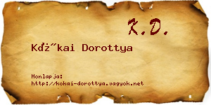 Kókai Dorottya névjegykártya